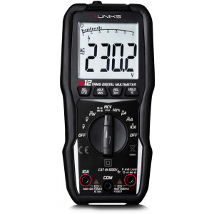 Uniks M12 – Kompaktes Digitalmultimeter Trms 600 V/10 A, Kat. Iii