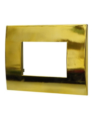 Ettroit Platte Serie Venus 3p Kunststoff Farbe Gold Glänzend Kompatibel Mit Vimar Arke Va83312