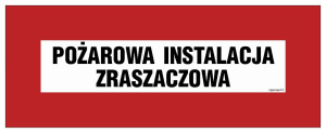 BC122 Pożarowa instalacja zraszaczowa