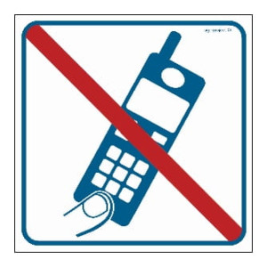 RA510 Zakaz używania telefonów komórkowych