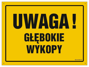 OA007 Uwaga! Głębokie wykopy