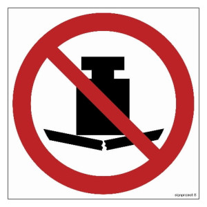 GA012 Zakaz umieszczania ciężkich przedmiotów