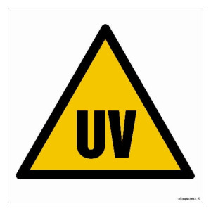 GE023 Uwaga! Promieniowanie ultrafioletowe