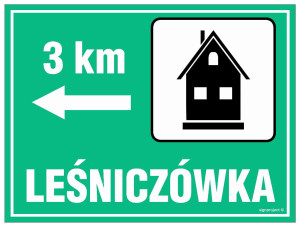 OC001 Lesniczówka - odległość