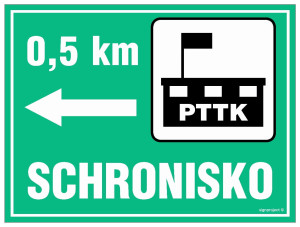 OC002 Schronisko - odległość