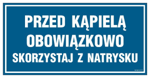 PA544 Przed kąpielą skorzystaj z natrysku