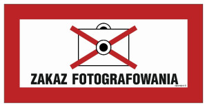 JE008 Zakaz fotografowania
