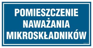 PA543 Pomieszczenie naważania mikroskładników