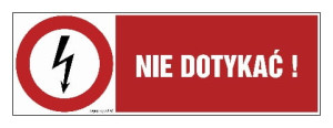 HD007 Nie dotykać