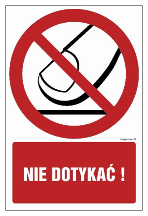 GC051 Nie dotykać