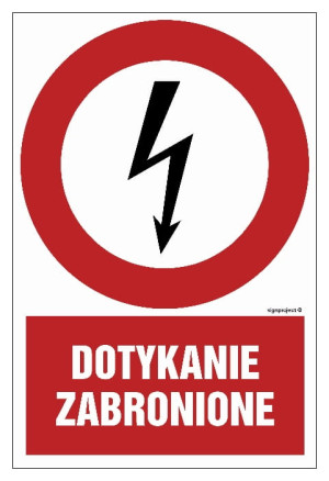 HC008 Dotykanie zabronione