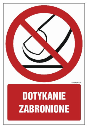 GC050 Dotykanie zabronione
