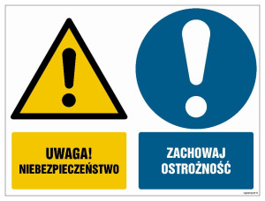 GM017 Uwaga niebezpieczeństwo Zachowaj ostrożność