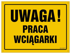 OA132 Uwaga! Praca wciągarki