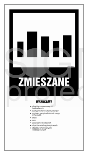 OD205 Instrukcja segregacji odpadów - ZMIESZANE