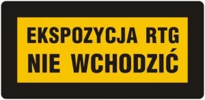 KB008 Ekspozycja rtg nie wchodzić