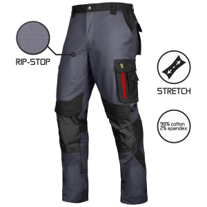 SPODNIE DO PASA ULTRATECH RIP-STOP STRETCH GREY