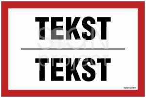 Znak na zamówienie Wzór B-14