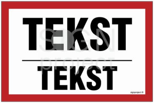 Znak na zamówienie Wzór B-15