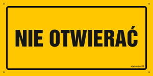 OA189 Nie otwierać OA189_600x300_FN FN - Folia samoprzylepna