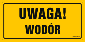 OA190 Uwaga wodór OA190_200x100_FN FN - Folia samoprzylepna