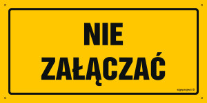 OA192 Nie załączać OA192_600x300_FN FN - Folia samoprzylepna