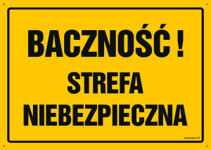OA073 Baczność! Strefa niebezpieczna OA073_600x430_FN FN - Folia samoprzylepna