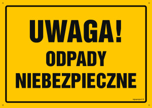 OA094 Uwaga! Odpady niebezpieczne OA094_450x320_FN FN - Folia samoprzylepna