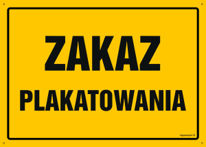 OA095 Zakaz plakatowania OA095_800x570_FN FN - Folia samoprzylepna