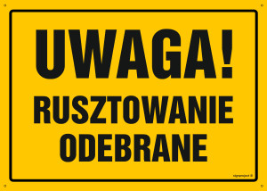 OA138 Uwaga! Rusztowanie odebrane OA138_450x320_FN FN - Folia samoprzylepna