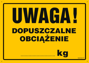 OA139 Uwaga! Dopuszczalne obciążenie OA139_450x320_FN FN - Folia samoprzylepna