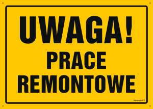 OA197 Uwaga! Prace remontowe OA197_450x320_FN FN - Folia samoprzylepna