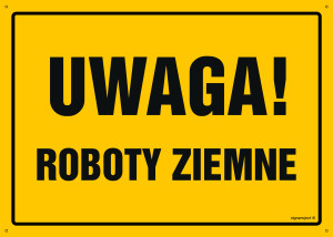OA008 Uwaga! Roboty ziemne OA008_300x215_BN BN - Płyta PVC ŻÓŁTA 0,6mm