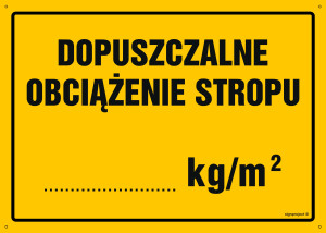 OA056 Dopuszczalne obciążenie stropu OA056_300x215_BN BN - Płyta PVC ŻÓŁTA 0,6mm