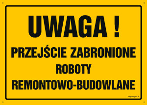 OA069 Uwaga! Przejście zabronione OA069_300x215_FN FN - Folia samoprzylepna
