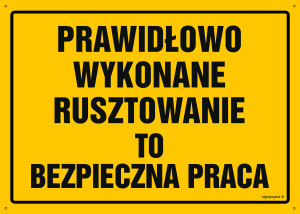 OA071 Prawidłowo wykonane rusztowanie to bezpieczna praca OA071_300x215_BN BN - Płyta PVC ŻÓŁTA 0,6mm
