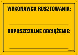 OA129 Wykonawca rusztowania: ... Dopuszczalne obciążenie: ... OA129_300x215_FN FN - Folia samoprzylepna