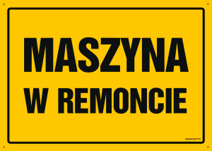 OA137 Maszyna w remoncie OA137_300x215_BN BN - Płyta PVC ŻÓŁTA 0,6mm