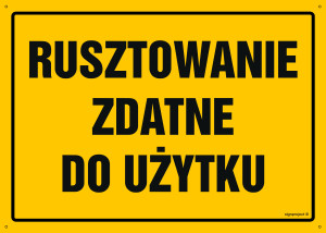 OA172 Rusztowanie zdatne do użytku OA172_300x215_BN BN - Płyta PVC ŻÓŁTA 0,6mm