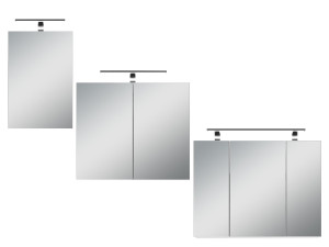 BYLIVING Spiegelschrank »Spree«, mit LED