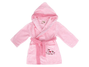 Egeria Bademantel Baby «Pony rosa», reine Baumwolle, verschiedene Größen, Stickerei