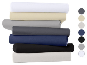 BIBERNA Jersey Spannbettlaken für Matratzentopper, 90-200 x 200 cm