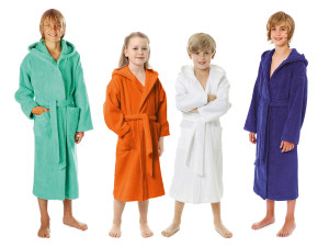 Egeria Bademantel Kinder «Maurice», reine Baumwolle, verschiedene Größen, besonders weich