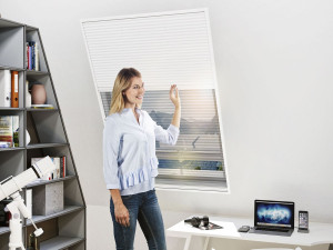 wip 2in1-Dachfenster-Plissee, Sonnen- u. Insektenschutz, Aluminiumprofile, B 110 x H 160 cm