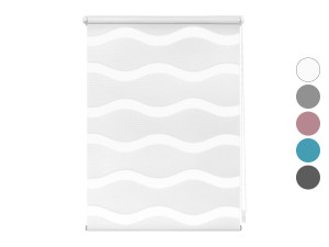 Lichtblick Duo Rollo Welle Klemmfix, ohne Bohren, ab 45 x 150 cm