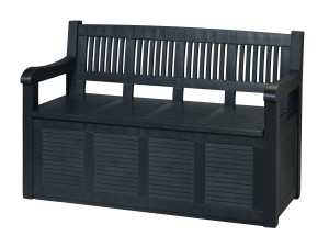 LIVARNO HOME Gartenbank,  B 130 x T 60 x H 85 cm, anthrazit