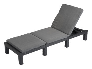 LIVARNO home Geflecht-Sonnenliege, in Rattan-Optik