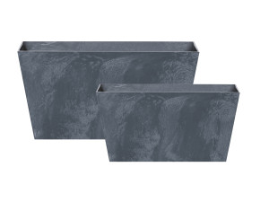 Prosperplast Blumentopf »Tubus Case Effect«, anthrazit, Kunststoff