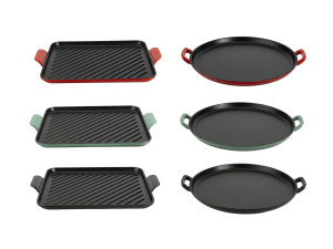 SILVERCREST® Premium-Gusseisenpizzaplatte  Premium-Gusseisengrillplatte