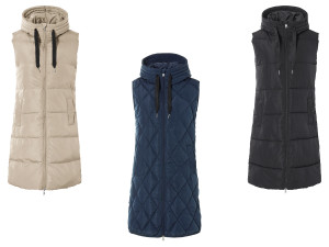 ESMARA® Damen Steppweste, wasserabweisendes Obermaterial